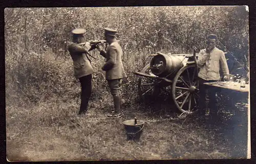 60703 AK Fotokate Soldaten 1918 Schießübung Gewehr