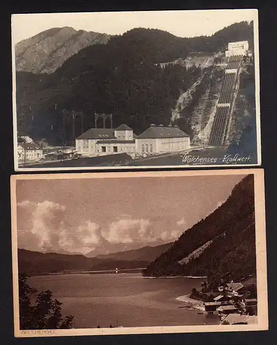 35322 AK Walchensee Kraftwerk um 1925 Urfeld am Walchensee Herzogstandgebiet