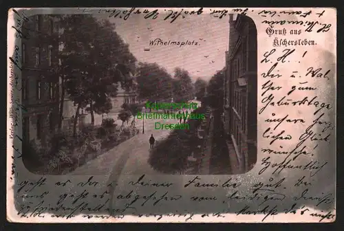 142815 AK Aschersleben 1902 Wilhelmsplatz