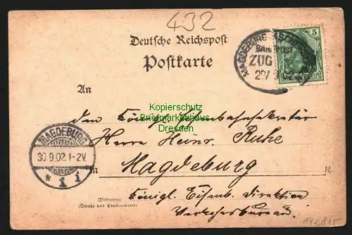 142815 AK Aschersleben 1902 Wilhelmsplatz