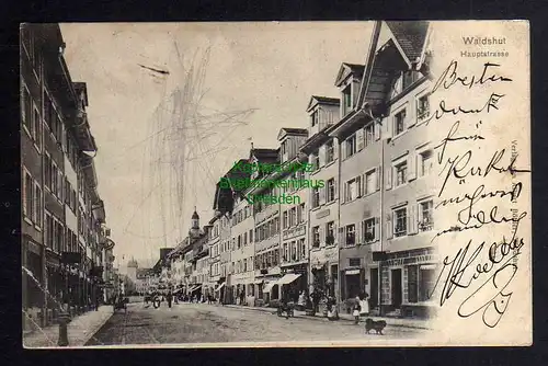 124129 AK Waldshut 1907 Hauptstrasse