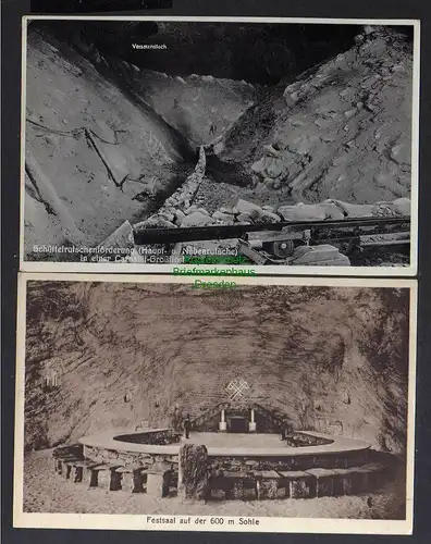 124018 2 AK Kaliwerk Staßfurt Schüttelrutschenförderung Bergbau um 1925