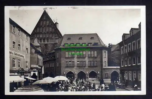 123893 AK Meissen 1929 Fotokarte Stadtbücherei Südfruchthandlung