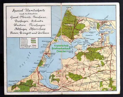 124011 2-teilige Klapp AK Gral Müritz Neuhaus Dierhagen Ribnitz Prerow Zingst D