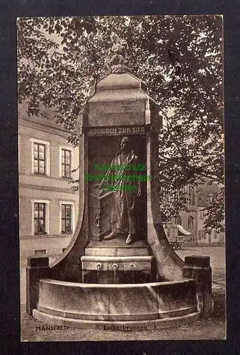 124016 AK Mansfeld Lutherbrunnen 1916