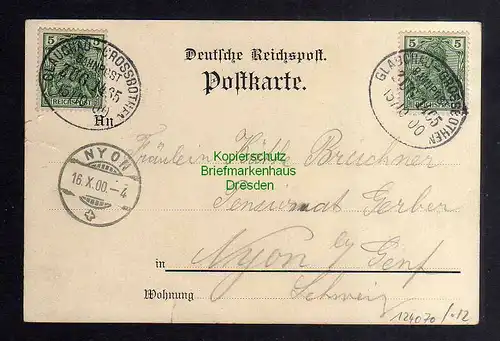 124070 AK Gruss aud dem Park Restaurant Wolkenburg Bahnpost Grossbothen 1900