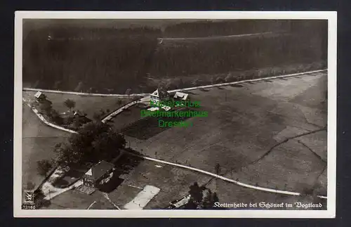 124072 AK Kottenheide bei Schöneck im Vogtland Luftbild Fotokarte um 1935