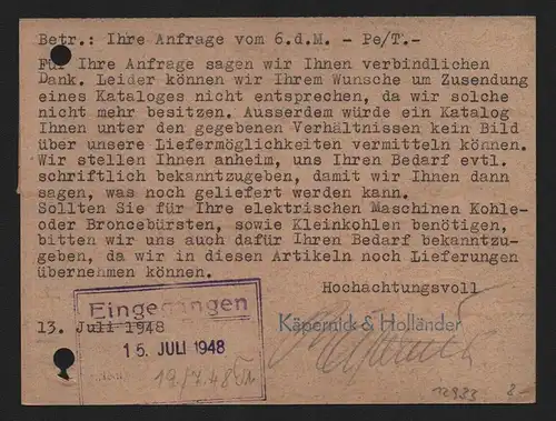 B12933 SBZ Brief Währungsreform Zehnfachfrankatur 1948 Magdeburg 13.7.48 nach