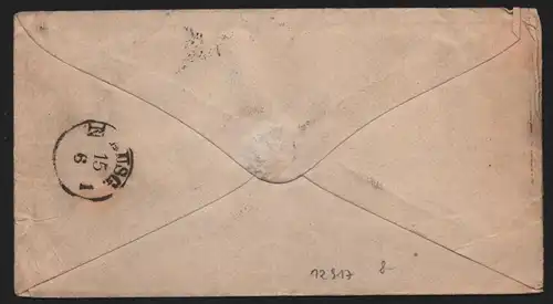 B12917 DR Deutsches Reich Brief Coeln 1875 nach Charlottenburg