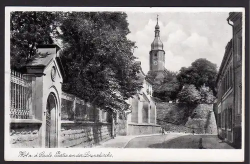 36760 AK Hof Saale Lorenzkirche Feldpost 1943