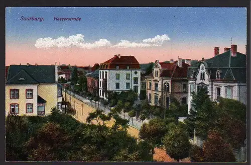 35764 AK Saarburg Hesserstraße ca. 1917