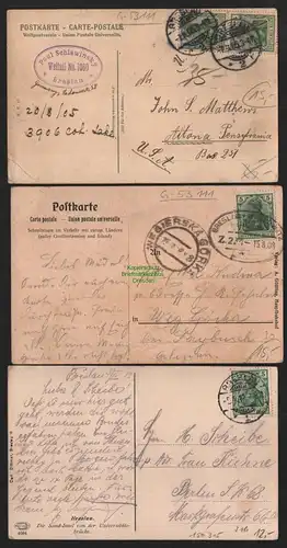 150305 3 AK Breslau 1905 Sandinsel Künstlerkarte 1908 1912