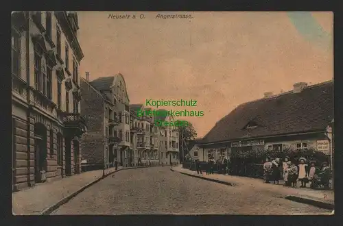 145404 AK Neusalz an der Oder Nowa Sol Angerstrasse 1912 Restaurant Hitzner (?)