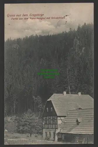 144831 AK Natschungtal Stösserfelsen Erzgebirge Brandau in Böhmen 1911