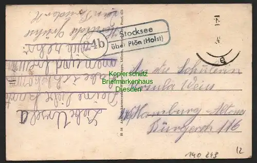 140243 AK Stocksee über Plön Hlst. Um 1940 Gemischtwaren Paula Blunk