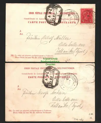 140182 2 AK Luxemburg Unterstadt Grund 1897