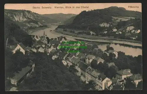 140287 AK Sächsische Schweiz Wehlen Elbetal Pötzscha 1920