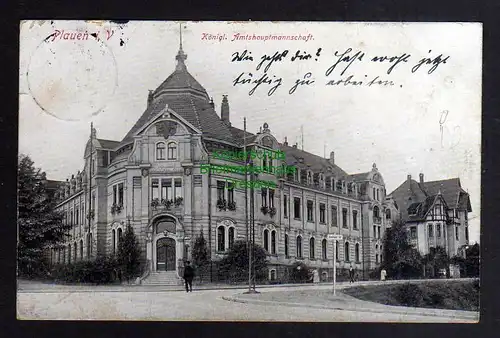 122971 AK Plauen Vogtland Köngl. Amtshauptmannschaft  1914