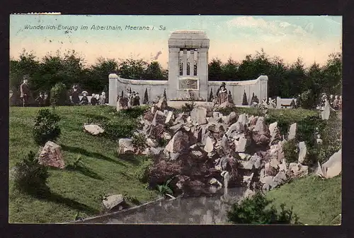 27534 AK Meerane Alberthain Wunderlich Ehrung 1910