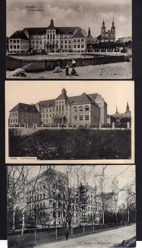 112150 3 AK Bad Ziegenhals 1906 1912 Waldbad Waldteich Restaurant