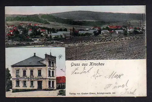 102346 AK Kirschau 1907 Restaurant zum Stern A. Wemme