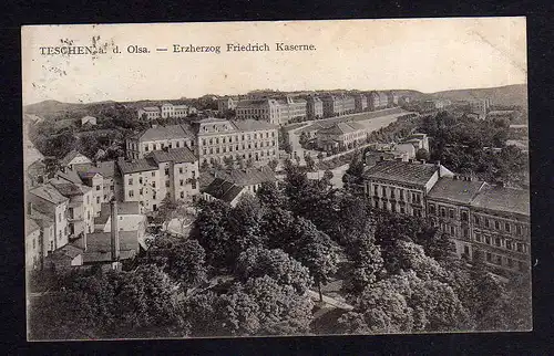 101997 AK Teschen an der Olsa Erzherzog Friedrich Kaserne 1910