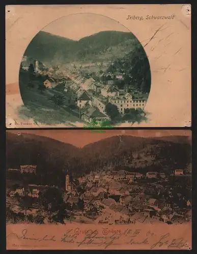 150831 2 AK Triberg Schwarzwald 1899 1900