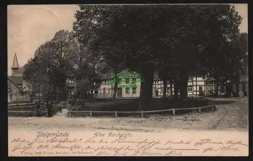 148314 AK Ostseebad Stolpmünde Ustka 1903 Alter Kirchplatz