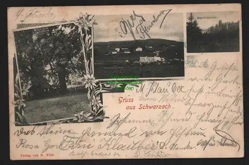 150714 AK Schwarzach 1900 mit Ruine Reichenstein