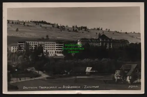 148312 AK Zakopane 1941 Deutsche Oberschule und Schülerheim Fotokarte