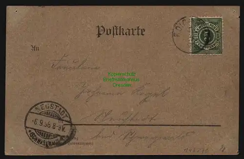 148279 AK Möckmühl 1898 Mondscheinkarte Panorama