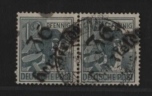 h6444 SBZ Handstempel Bezirk 36 Herzfelde 2x 12 gestempelt gepr. BPP