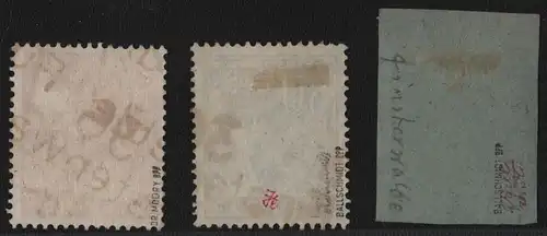 h6355 SBZ Handstempel Bezirk 36 Finsterwalde a b c gestempelt gepr. BPP