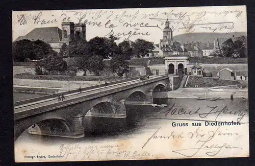 94220 AK Thionville Diedenhofen 1903 Brücke