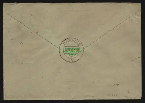 B12662 DDR Dienst A 2x 15 MeF Eilboten Brief Berlin an Sachsenwerk Radeberg 1955