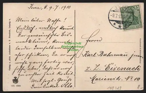 149489 AK Jena Bismarckturm 1910