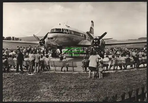 149486 AK Cämmerswalde Erzgebirge Blaskonzert am Flugzeug 1976