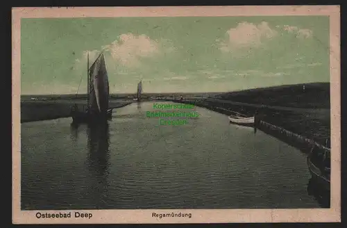 149425 AK Ostseebad Deep Regamündung 1919