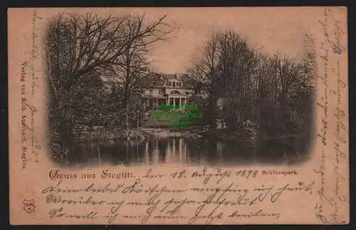 149728 AK Berlin Steglitz WaldSchlosspark 1898