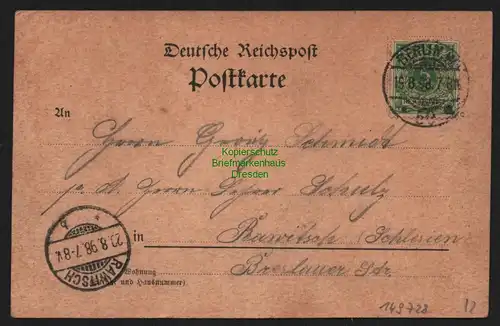 149728 AK Berlin Steglitz WaldSchlosspark 1898