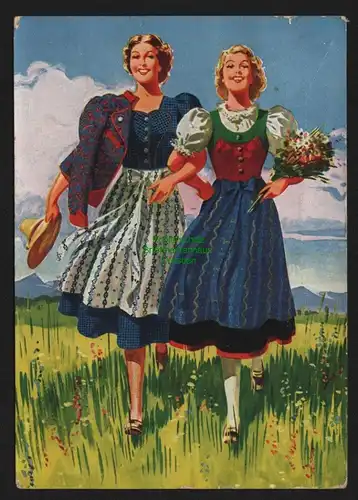 149655 AK Wien 1940 Spezial Textilhaus Herzmansky Trachten Mode