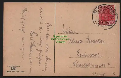 149545 AK Papstdorf Lichtenhain 1919 Künstlerkarte Sächsische Schweiz