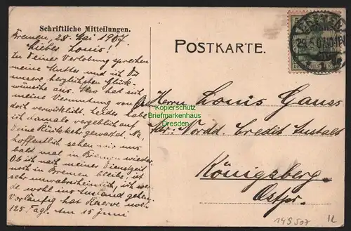 149507 AK Soltau 1907 Böhmewald