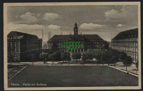149504 AK Herne Am Rathaus 1944