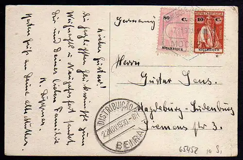 65452 AK Tanga Hafen Mocuba Mosambik Moçambique 1930