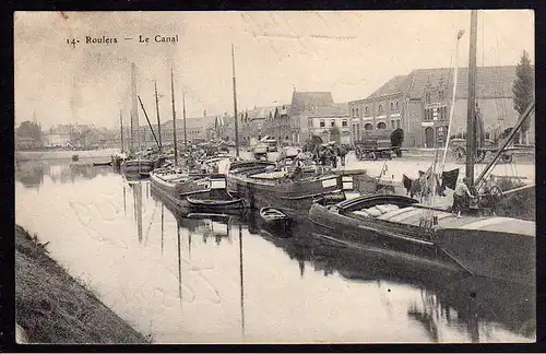 65454 AK Roeselare Roulers Le Canal 1915