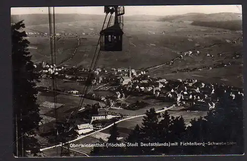 65522 AK Oberwiesenthal Fichtelberg Schwebebahn 1927