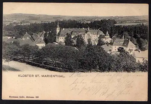 65492 AK Kloster St. Marienthal 1905 Bahnpost Zittau