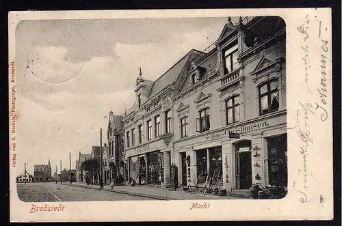 65025 AK Bredstedt Markt 1903