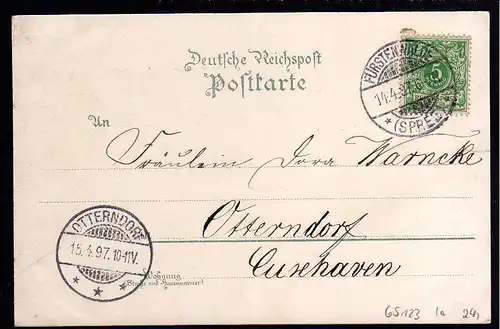 65123 AK Fürstenwalde Spree Kirche Kaiserplatz 1897 Litho Denkmalsplatz Gymnasiu